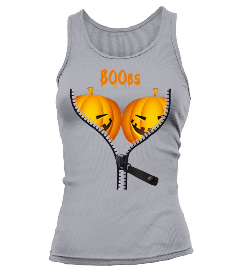 Halloween Costume Pumpkin Funny BOObs Women Women's Tank Top