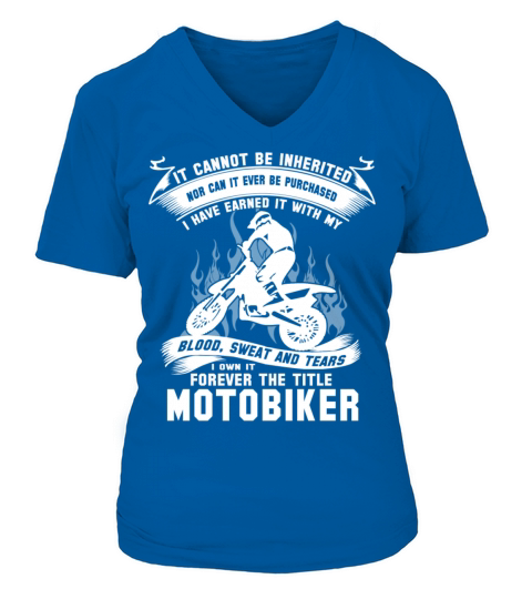 motobiker V-neck T-Shirt Woman