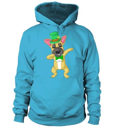 dabbing french bulldog st patricks day Women's Hoodie