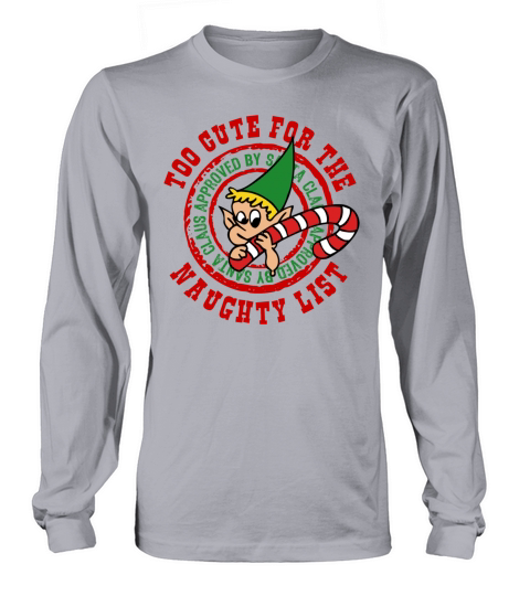 Too Cute Naughty List Men's Long Sleeve