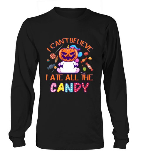 Little Unicorn Pumpkin Halloween Rainbow Lover Women's Long Sleeve