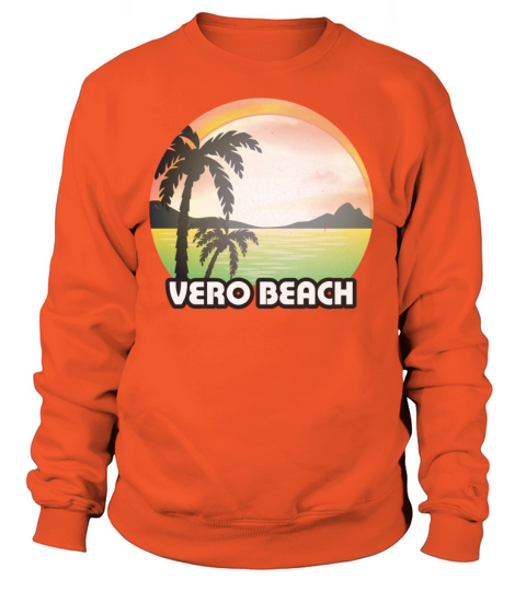 Vintage Vero Beach Florida FL Retro 70s Summer Women's Sweatshirt
