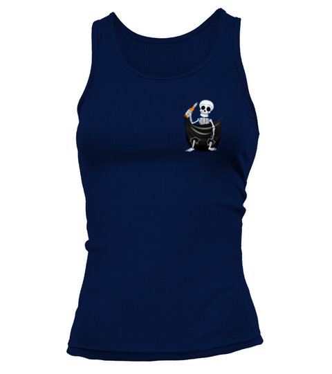 Miller Lite Skeleton in pocket shirt Tank top Woman