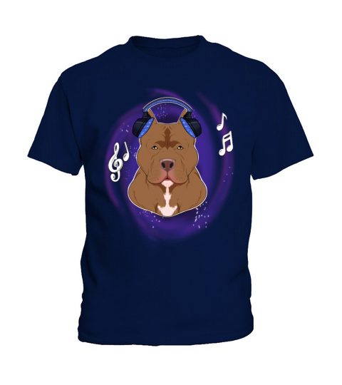 Music Lover I DJ Headphones I Pitbull Kids T-Shirt