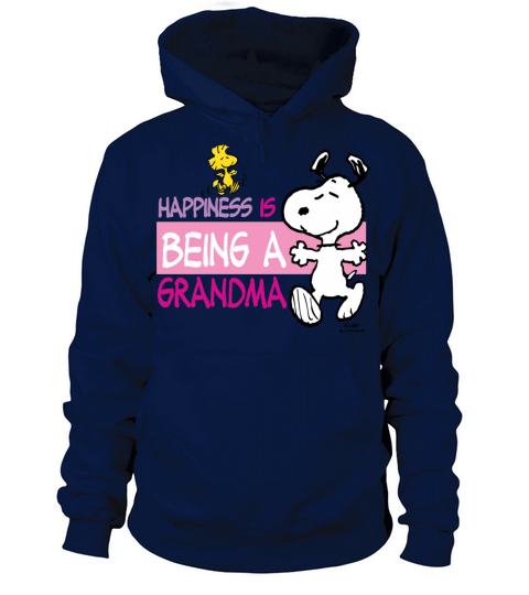 Peanut Snoopy Happiness Is Being A Grandma Gift Te Men's Hoodie