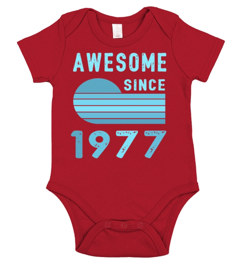 1977 Birthday Retro Vintage Gift 42nd Short Sleeve Baby One-Piece