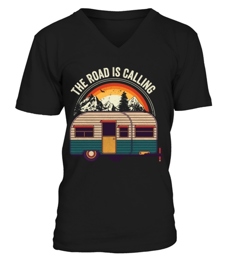 The Road Is Calling Men's V-Neck T-shirt