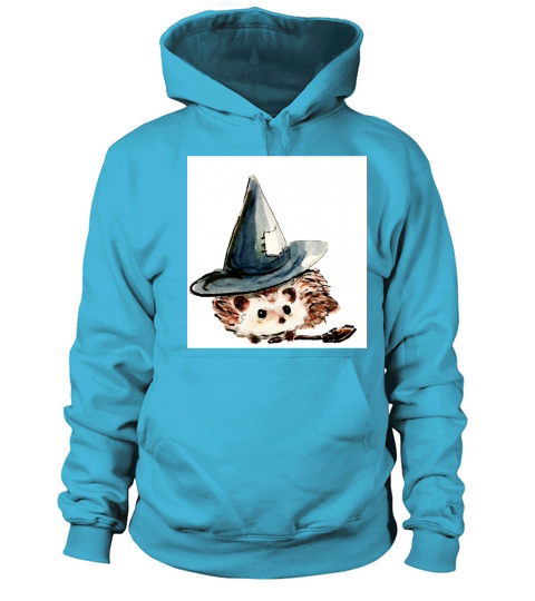 Halloween Hedgehog Witch Photographic Print Men's Hoodie