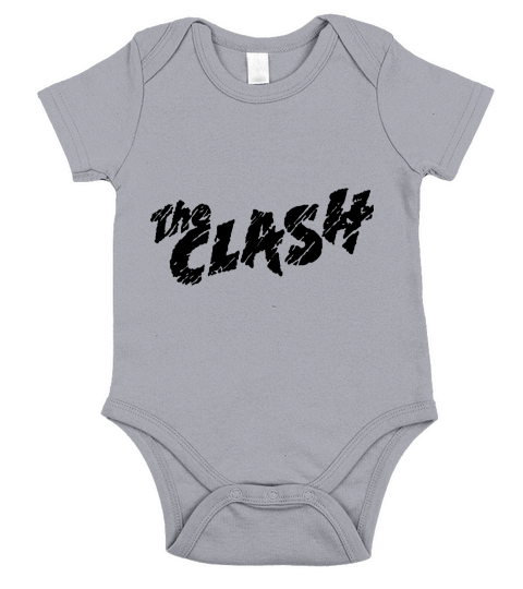 The Clash Band Logo Black Short Sleeve Baby One-Piece