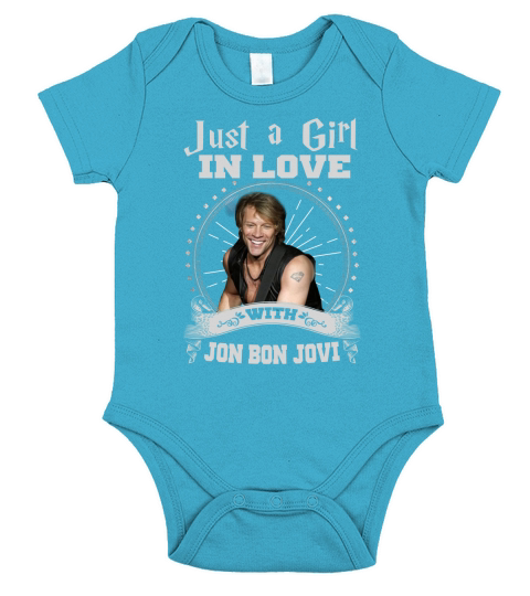 Just A Girl In Love With Jon Bon Jovi Short Sleeve Baby One-Piece