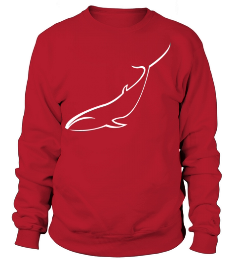Blue Whale White Women's Sweatshirt