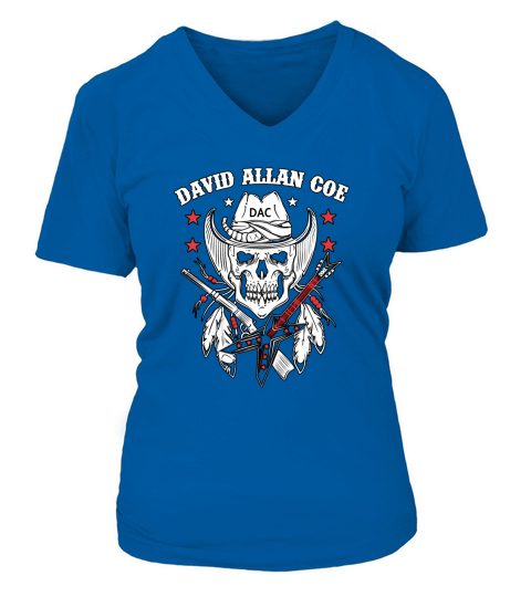 SherryELynch David Allan Coe Mans Personalized V-neck T-Shirt Woman