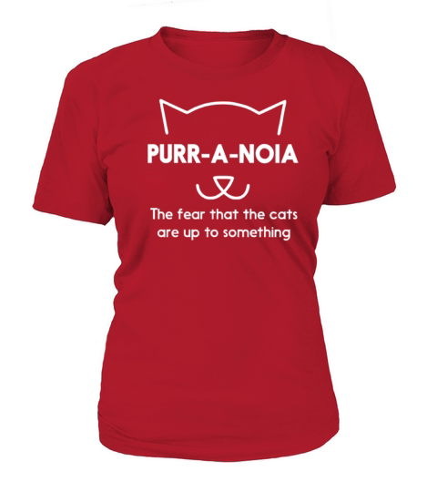 Purr a noia Funny Cat Animal Women's T-Shirt
