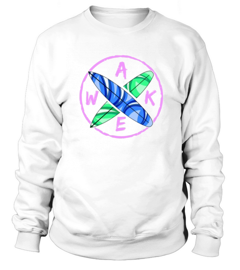 Womens Wake Surfing Gift Print Boat Lake Sweatshirt Unisex