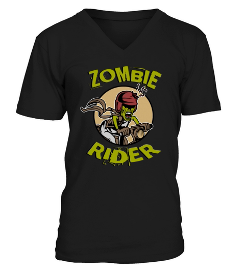 Zombie Rider Undead Bike Cycle Gift Men's V-Neck T-shirt