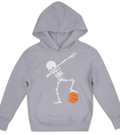 Dab dabbing skeleton football basketball Kids Hoodie