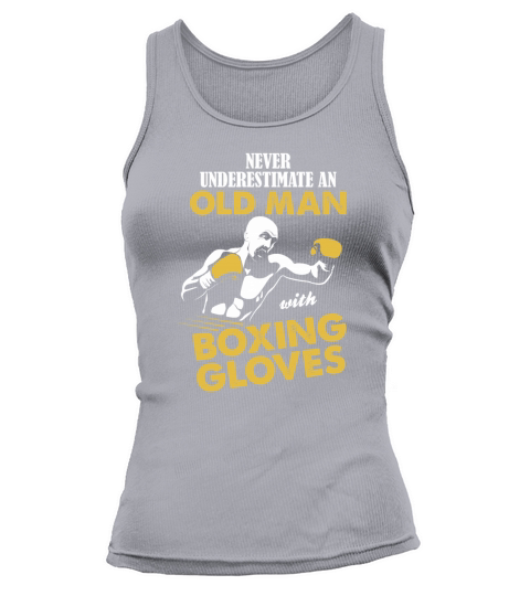 Never Underestimate An Old Man With Boxing Gloves Women's Tank Top