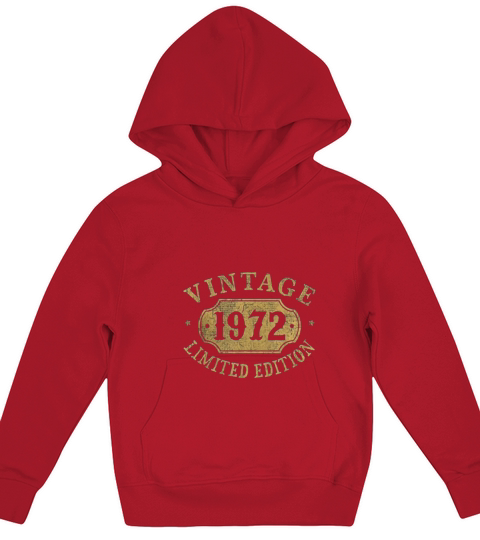 Vintage 1972 Kids Hoodie