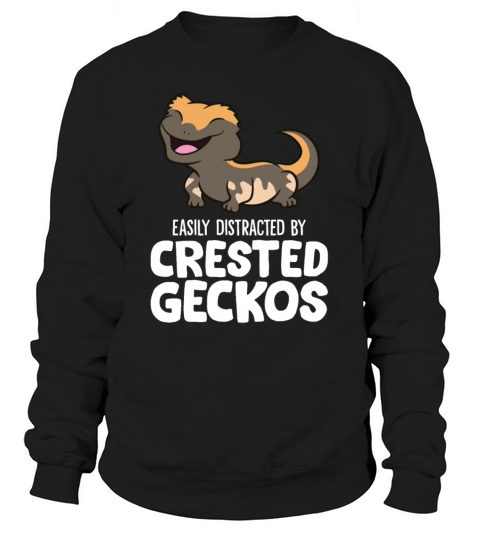 Easily Distracted By Crested Geckos Women's Sweatshirt