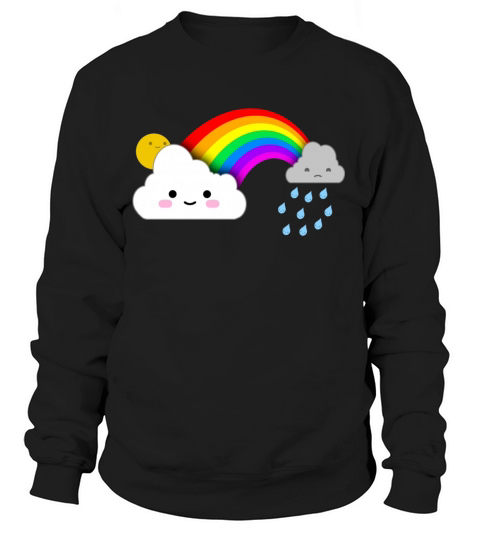 Super Cute Clouds and Rainbow Women's Sweatshirt