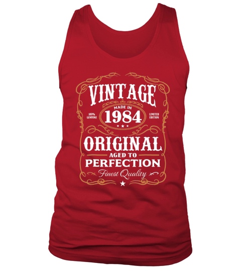 Vintage Made In 1984 original aged to perfection Tank Top Unisex