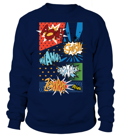 DC Comics Batman Various Sound Effects Panels Women's Sweatshirt
