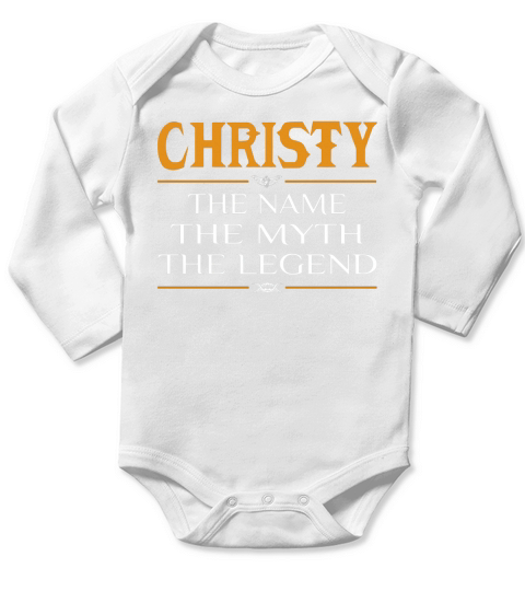 Christy Legend Name Christy Long Sleeve Baby One-Piece