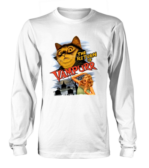 The Return Of Vampurr Cat Vampire Long sleeved Unisex