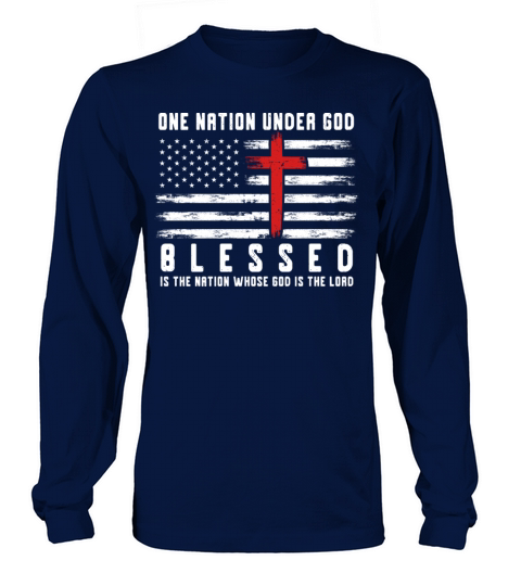 One nation under God Blessed Christian Women's Long Sleeve