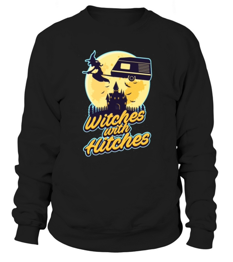 Witches With Hitches - Camper Van Halloween Women's Sweatshirt