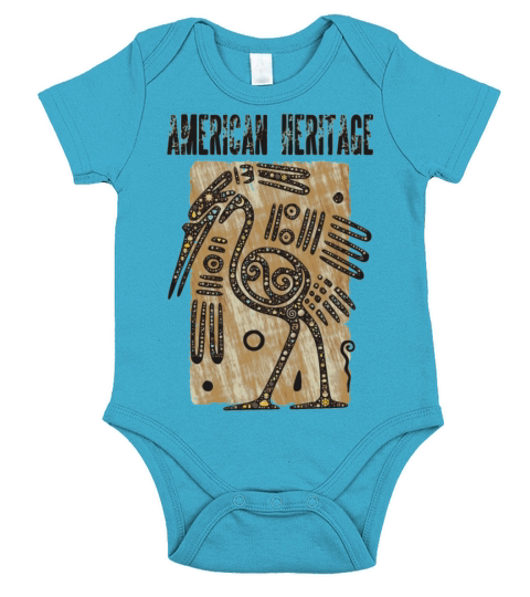 American Heritage Short Sleeve Baby One-Piece