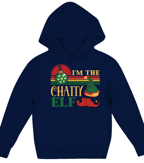 Im The Chatty Elf Matching Christmas Kids Hoodie