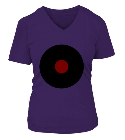 Record V-neck T-Shirt Woman