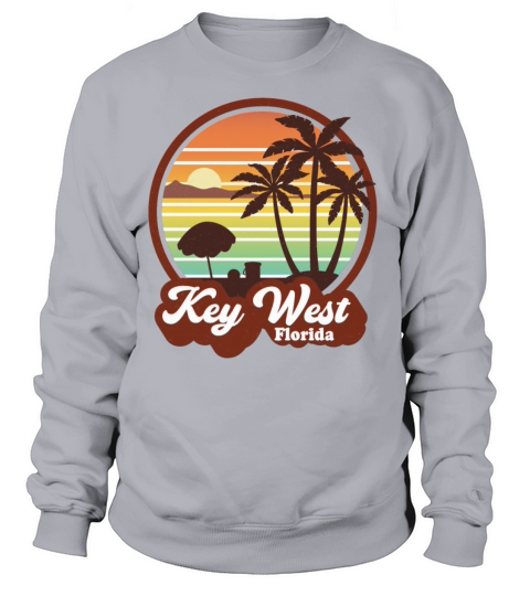 Vintage Key West Florida Retro 60s 70s Women's Sweatshirt