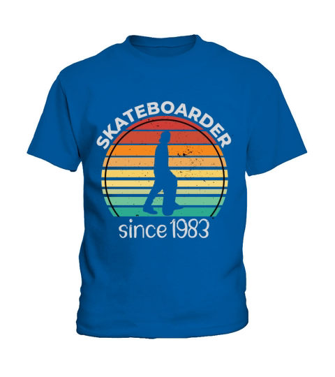 Skateboarder 1983 Birthday Gift Kids T-Shirt
