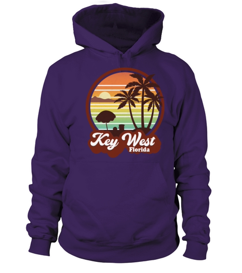 Vintage Key West Florida Retro 60s 70s Women's Hoodie