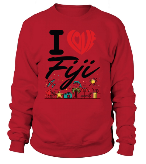 I Love Fiji Women's Sweatshirt