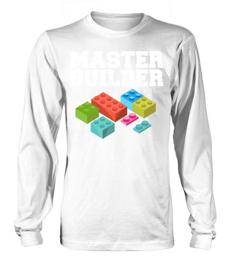 Building Blocks Bricks I Brick Builders I Master Women's Long Sleeve