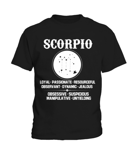Scorpio Zodiac Sign Kids T-Shirt