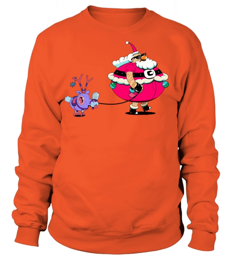 santa with deer Women's Sweatshirt