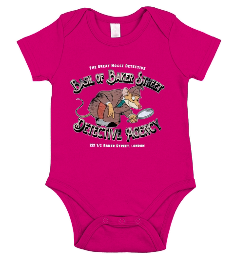 The Great Mouse Detective Basil Of Baker Street Detective Sagency Short Sleeve Baby One-Piece