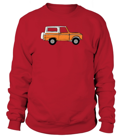 Vintage Orange Ford Bronco Design Women's Sweatshirt