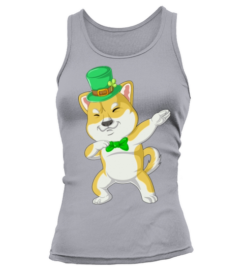 dabbing shiba inu st patricks day Women's Tank Top