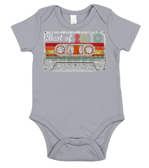 11Th Birthday Gift Retro Vintage Best Of 2010 11 Y Short Sleeve Baby One-Piece