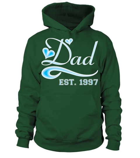 Dad Established 1997 Happy Fathers Day Women's Hoodie