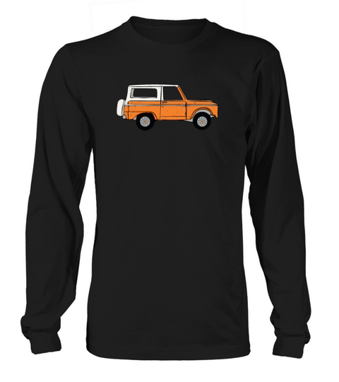 Vintage Orange Ford Bronco Design Women's Long Sleeve