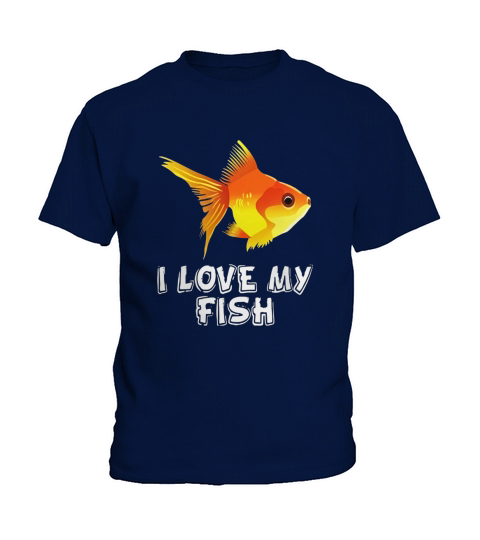 I Love My Fish T shirt Kids T-Shirt