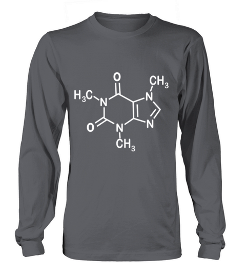 Coffee Lovers Caffeine Molecule Men s Nerd Women's Long Sleeve