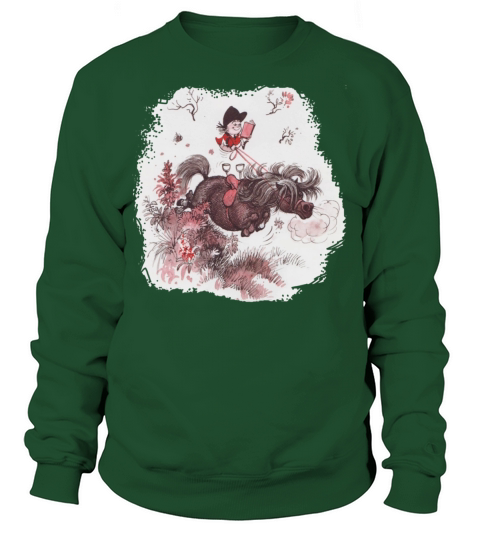 Thelwell Reading Outside Flowers Men's Sweatshirt