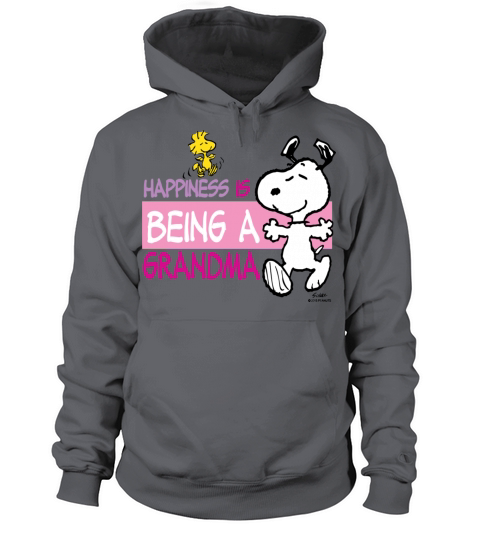 Peanut Snoopy Happiness Is Being A Grandma Gift Te Women's Hoodie
